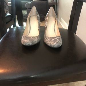 Banana Republic snake print wedges